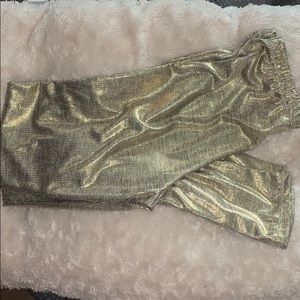 Gold leggings